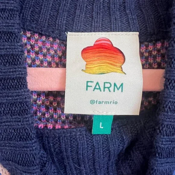 Farm Rio Rauti Sweater Dress | Size L - Picture 8 of 8